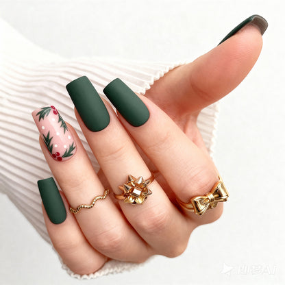 Nail art set with elegant Christmas motifs Acalora