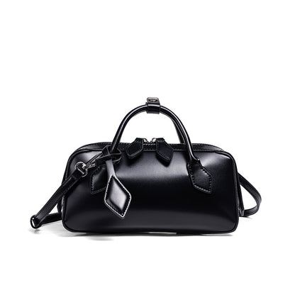 Structured Leather Mini Satchel Acalora