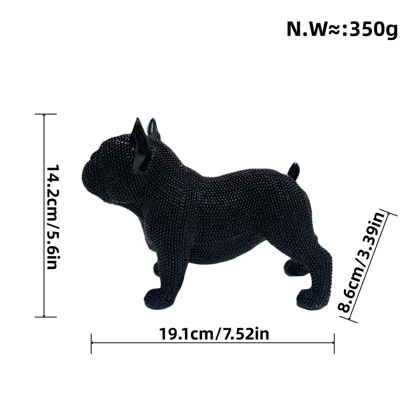 Decorative dog figure in modern design Acalora