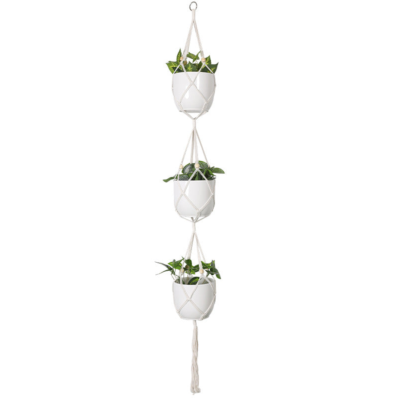 Plant-hanging macrame shelf Acalora