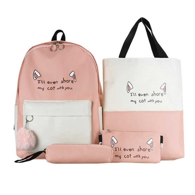 Cute Animal-Themed Backpack Set Acalora