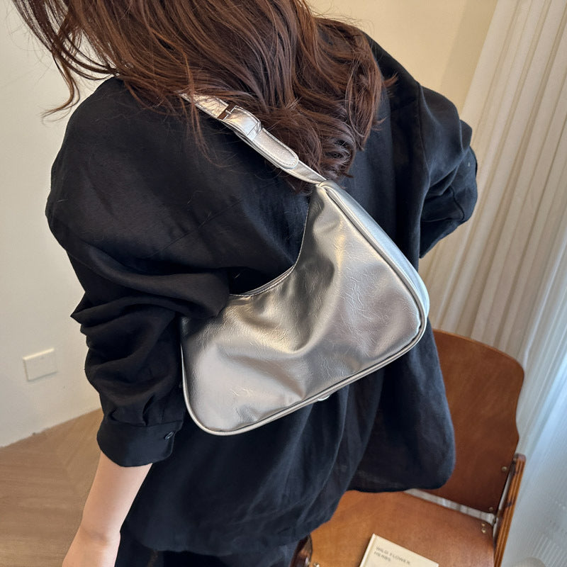 Vintage-Inspired Soft Patent Leather Handbag Acalora