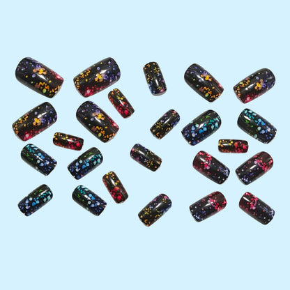 Artificial nails with sparkling glitter effect Acalora
