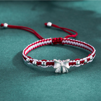 Adjustable Bow Charm Bracelet Acalora