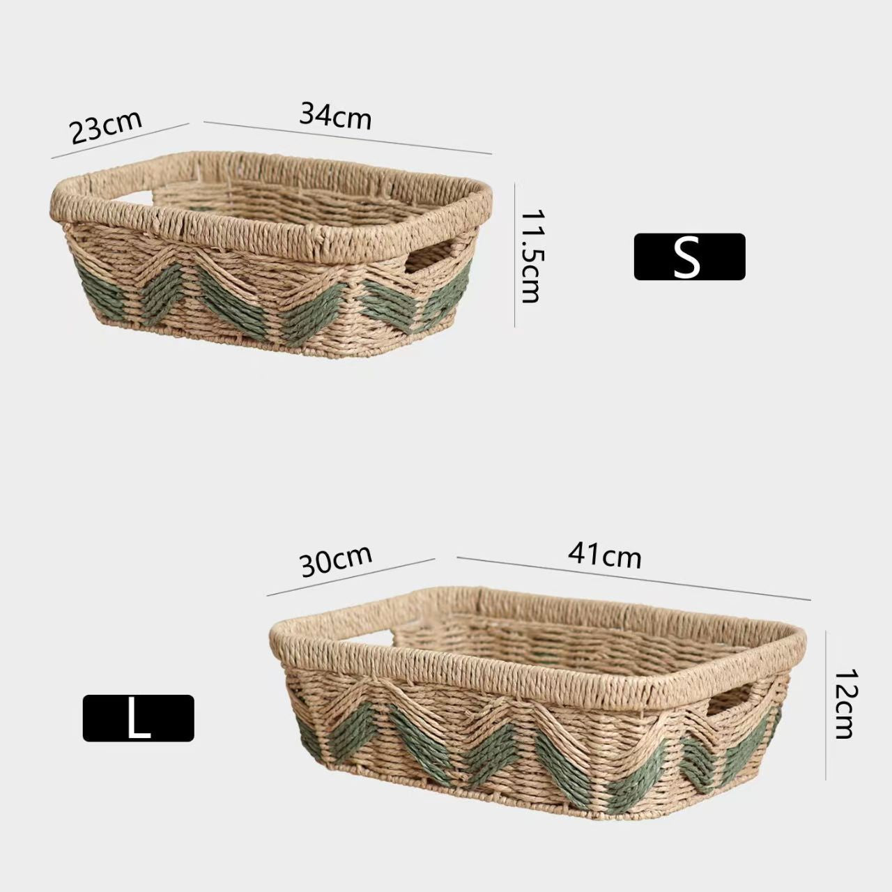Decorative storage basket with woven design Acalora