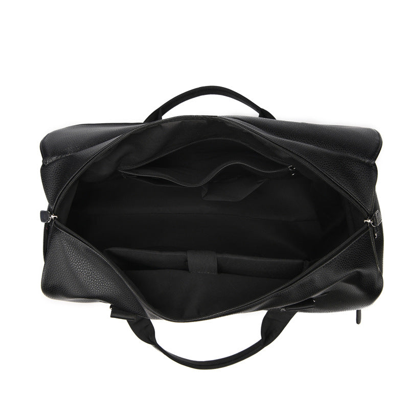 Premium Leather Weekender Duffel Bag Acalora