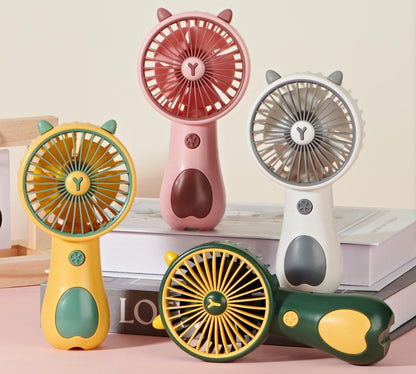 Unisex Portable Handheld Fan with Animal Design and USB Charging Function Brehn