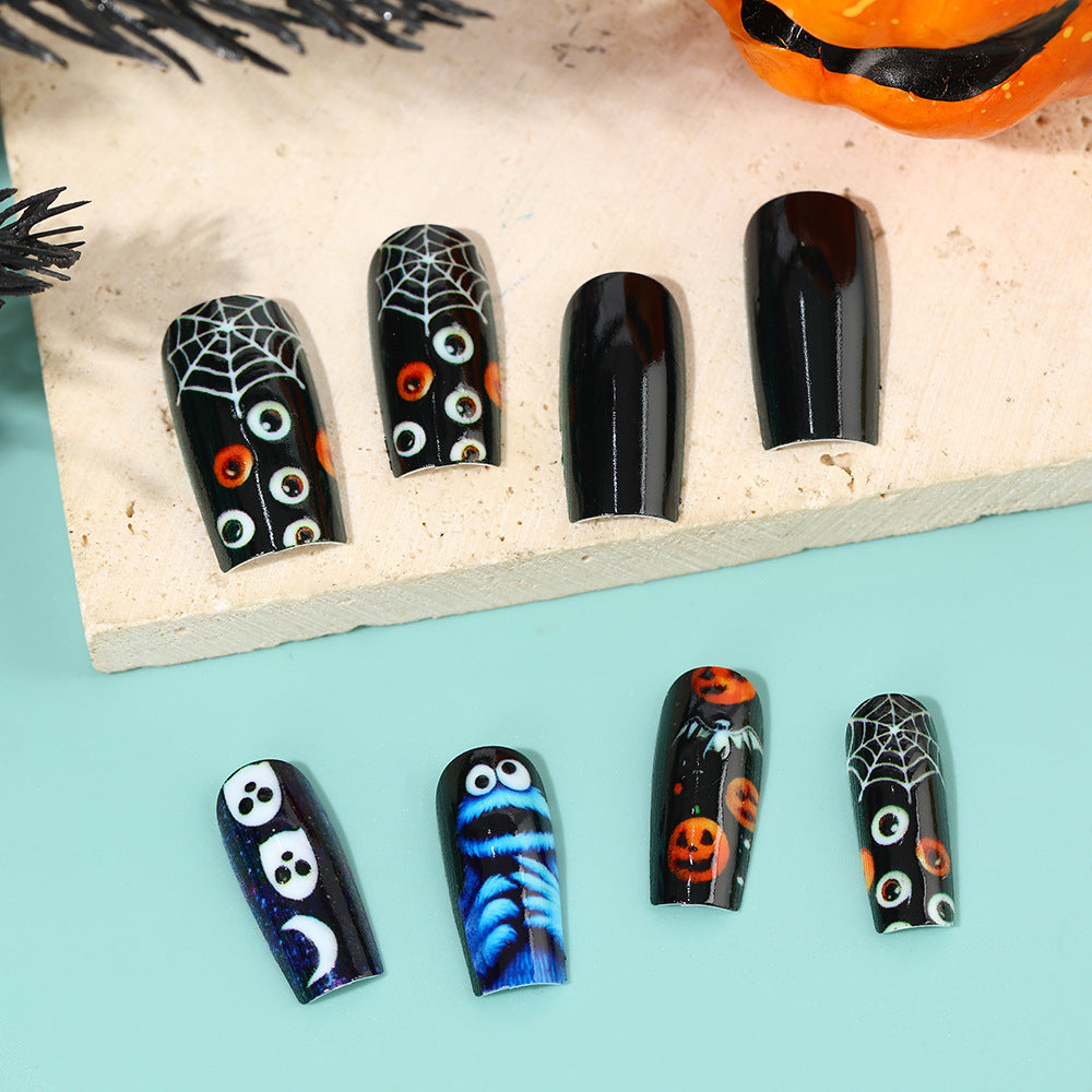 Creative Halloween-style art nails Acalora