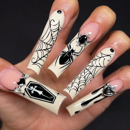 Gothic Style Press-On Nails Set Acalora