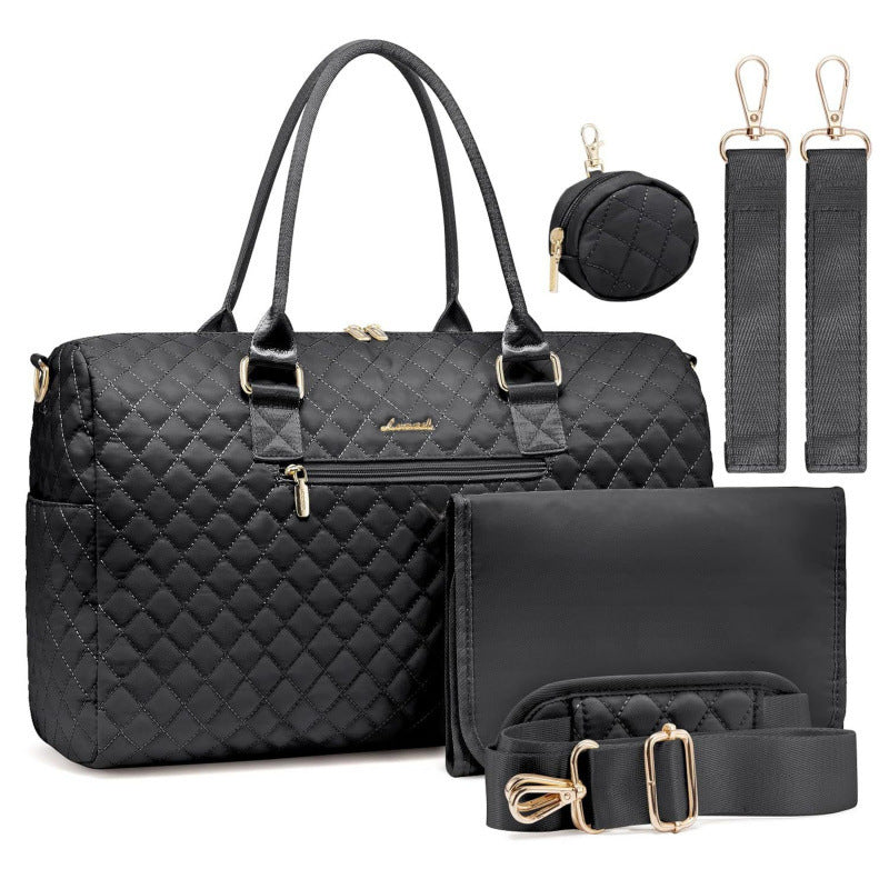 Quilted Multi-Functional Weekend Duffel Acalora