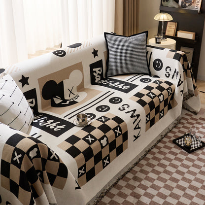 Playful Graphic Art Sofa Throw Blanket