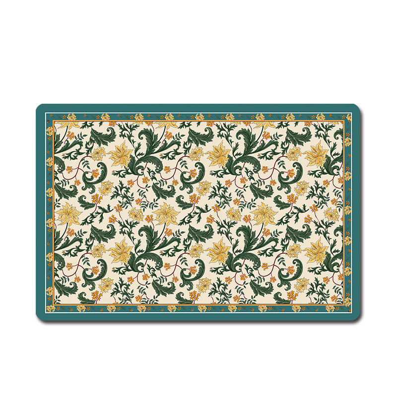 Geometric Pattern Decorative Floor Mat Acalora