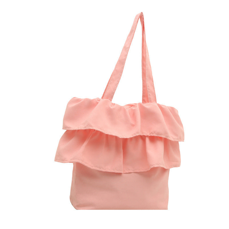 Chic Ruffled Tote Bag Acalora