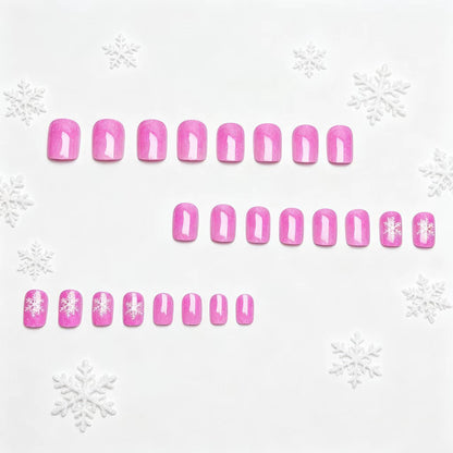 Snowflake Design Acrylic Nail Art Acalora