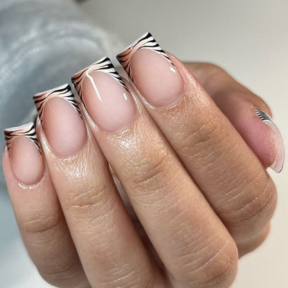 Abstract Pattern Press-On Nails Acalora