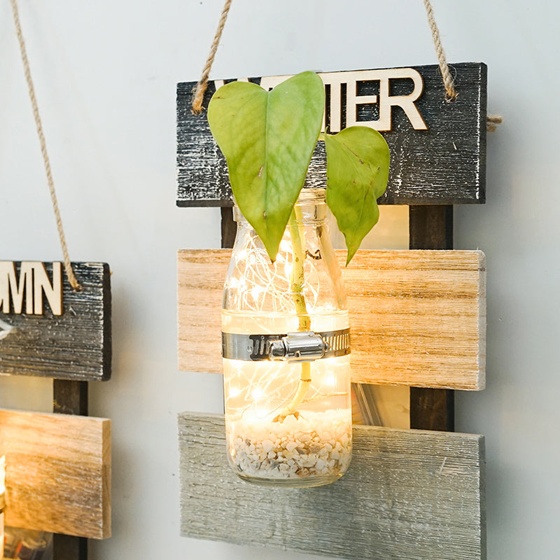 Wall decoration with glass carafe holder Acalora