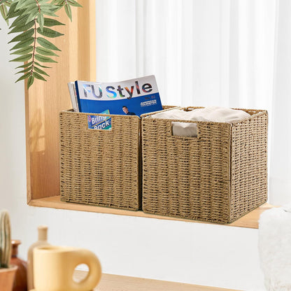 Woven Seagrass Toy Storage Container Acalora