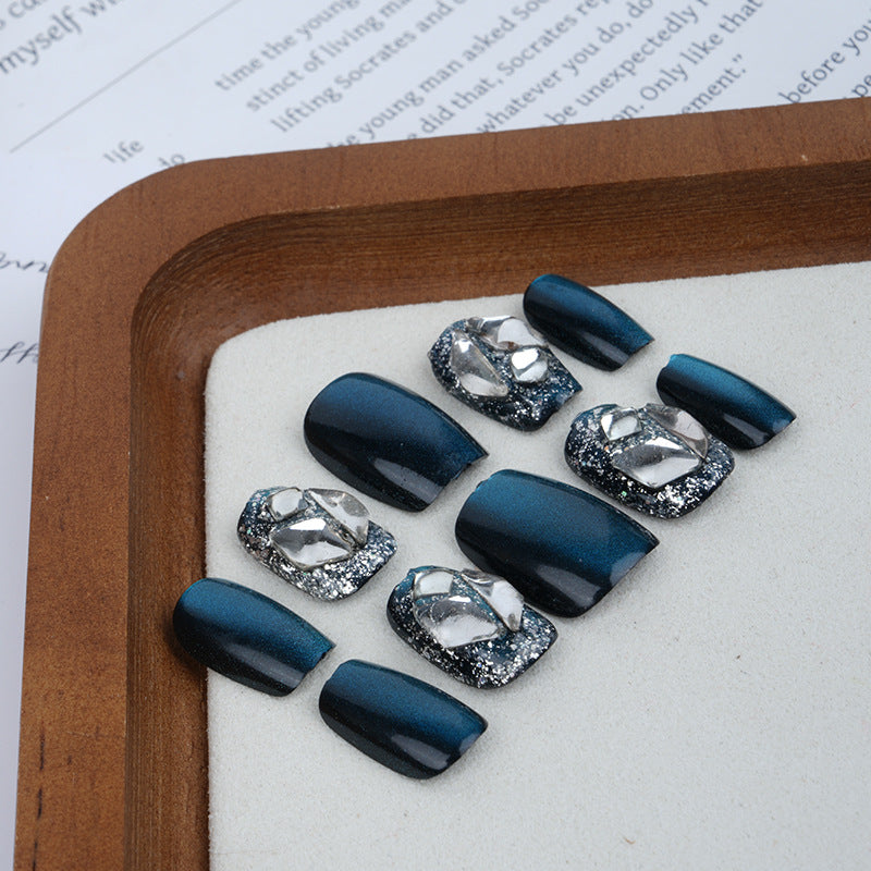 Premium Rhinestone-Studded Press-On Nail Set Acalora