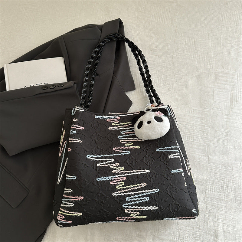Quilted Decorative Shoulder Bag Acalora