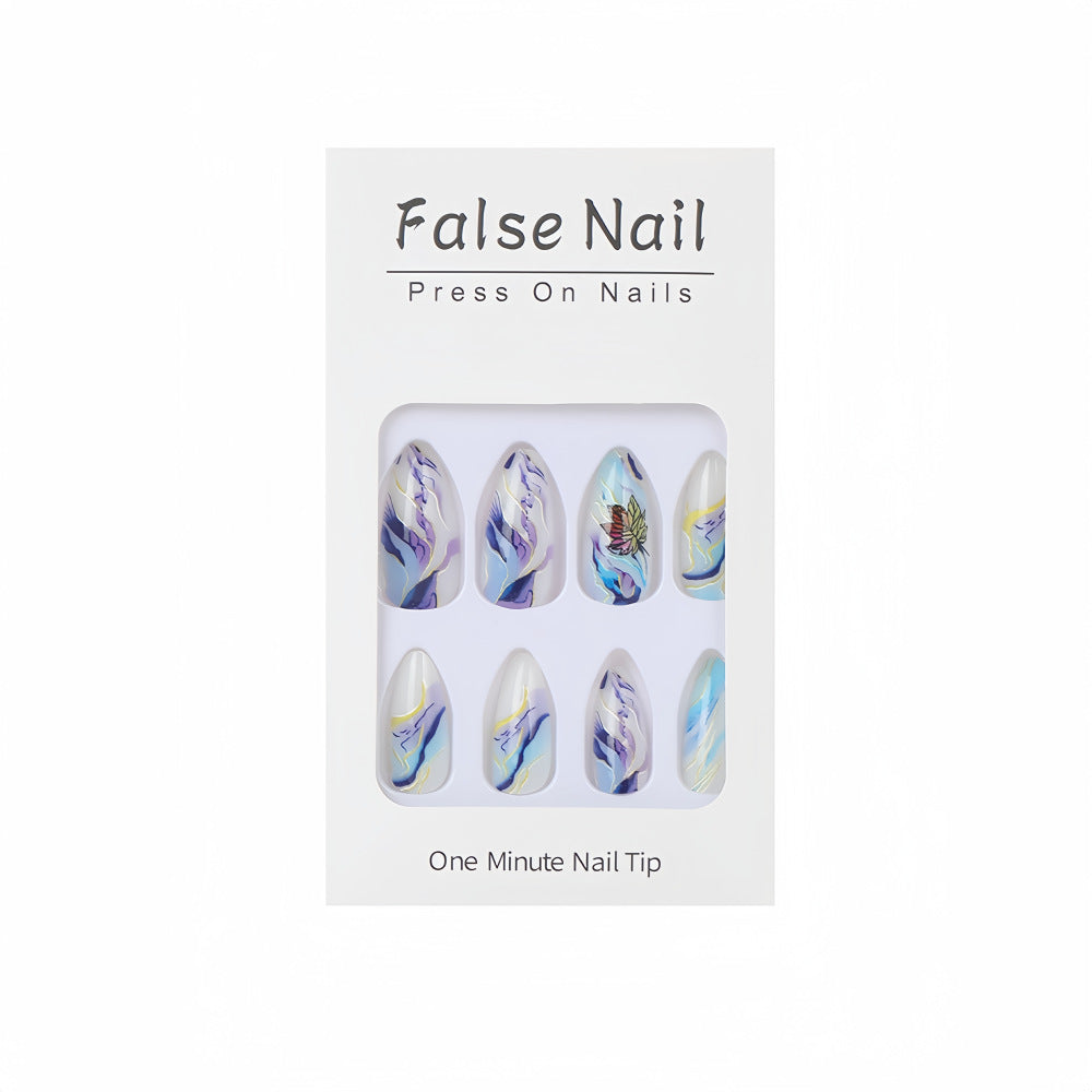 Artificial nails in elegant floral design Acalora