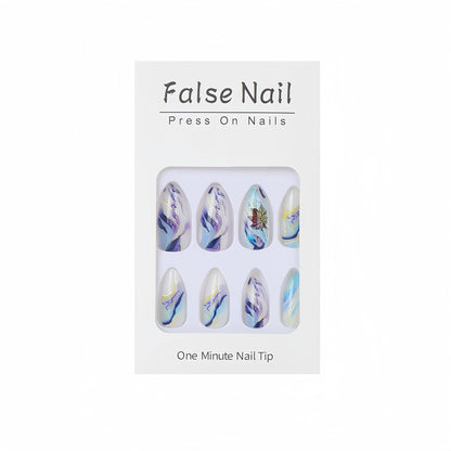 Artificial nails in elegant floral design Acalora