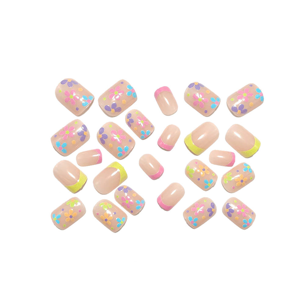 Artificial nails with playful floral design Acalora