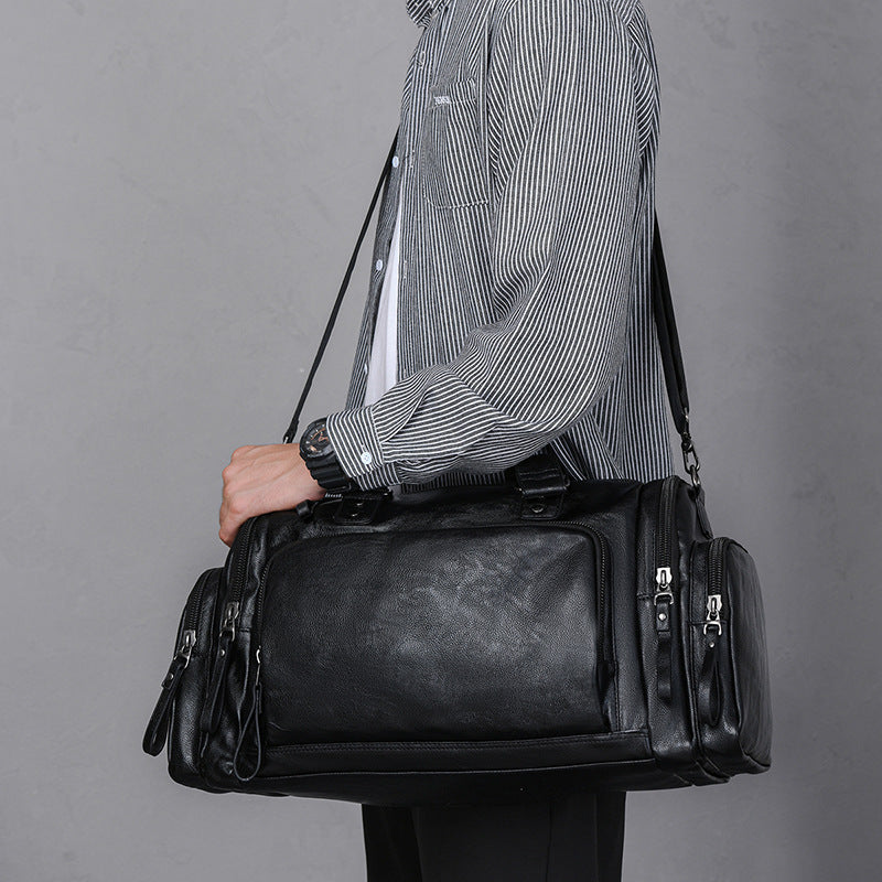 Versatile Leather Travel Duffel Bag Acalora