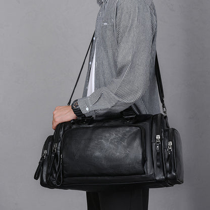Versatile Leather Travel Duffel Bag Acalora