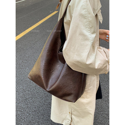 Sleek Soft Leather Hobo Bag Acalora
