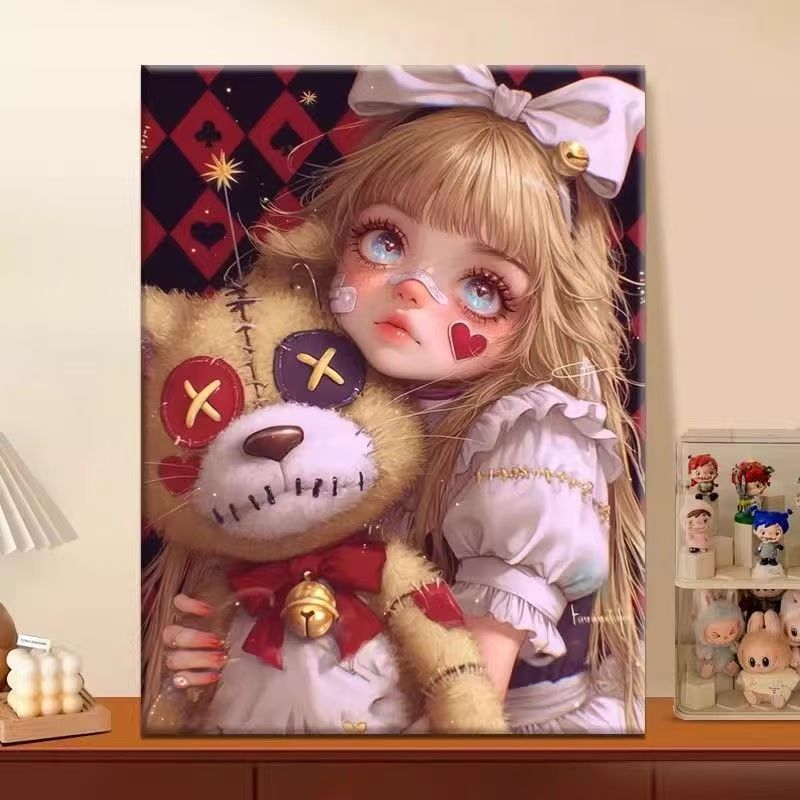 Whimsical Illustrated Fantasy Canvas Art