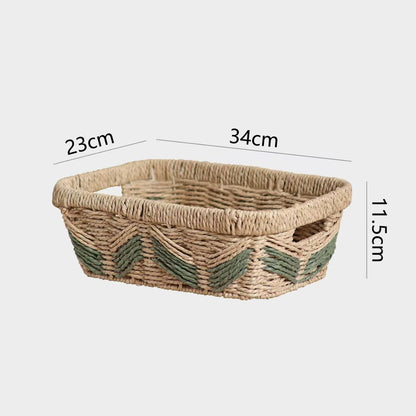 Decorative storage basket with woven design Acalora