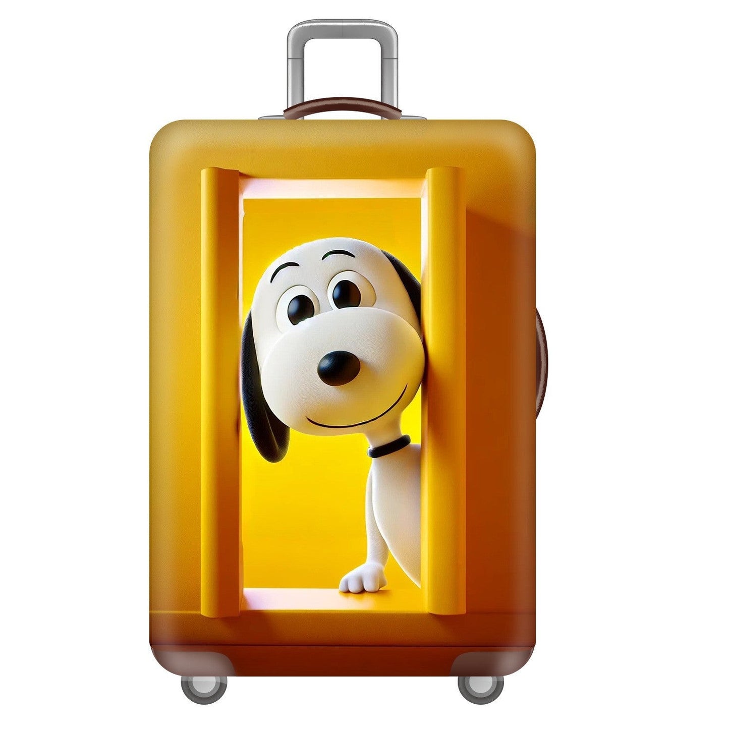 Unisex hard-shell travel suitcase with playful Snoopy motif Brehn
