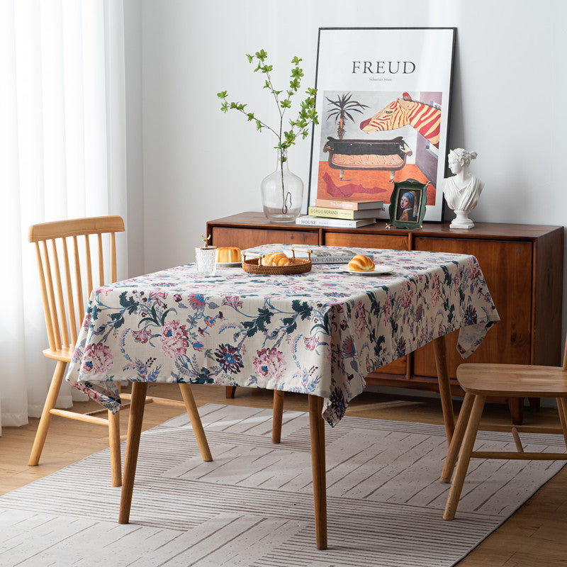 Vintage Floral Design Tablecloth