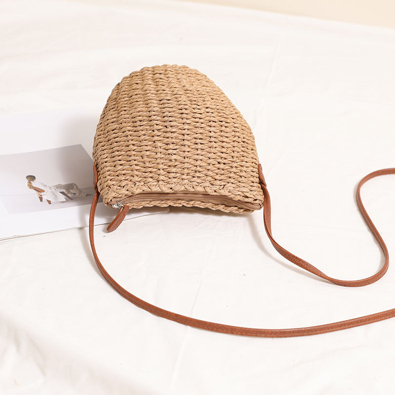 Women's Braided Raffia Shoulder Bag Karnz