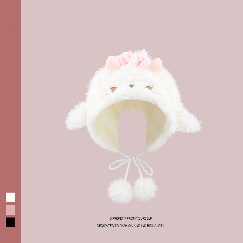 Cute Furry Animal Ear Hat