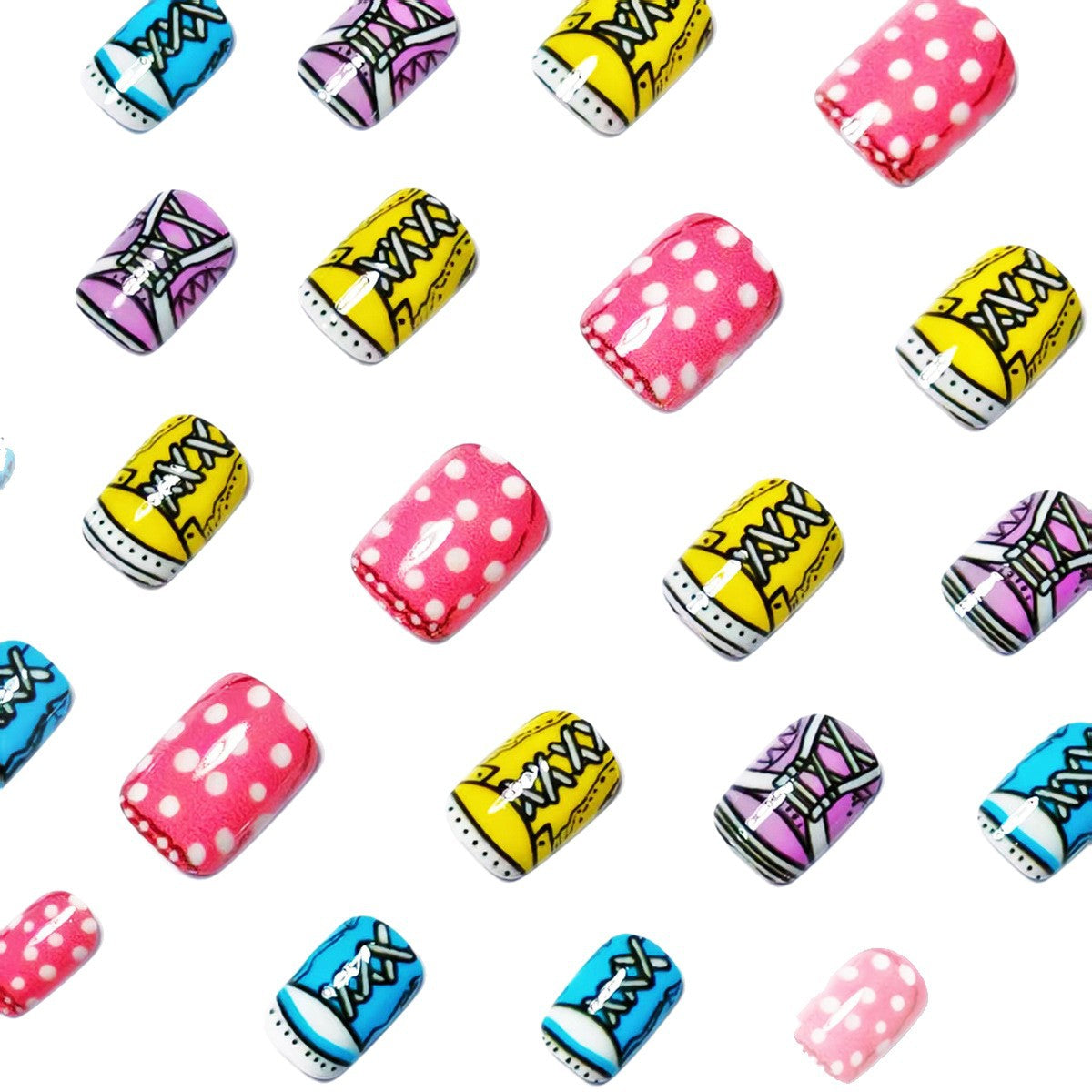 Fun Sneaker-Themed Nail Art Acalora