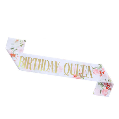Women's Festive Crown with Elegant Sash Kalsten