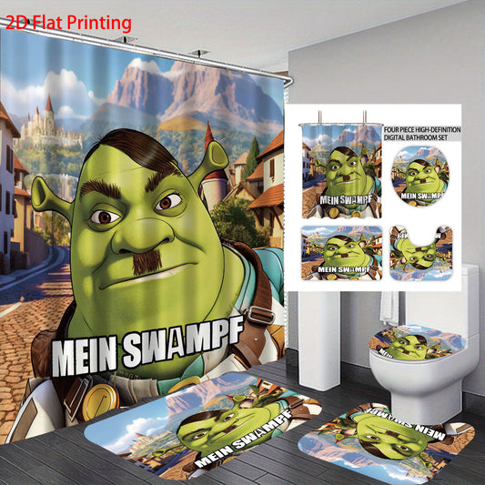Cartoon Character Bathroom Decor Set