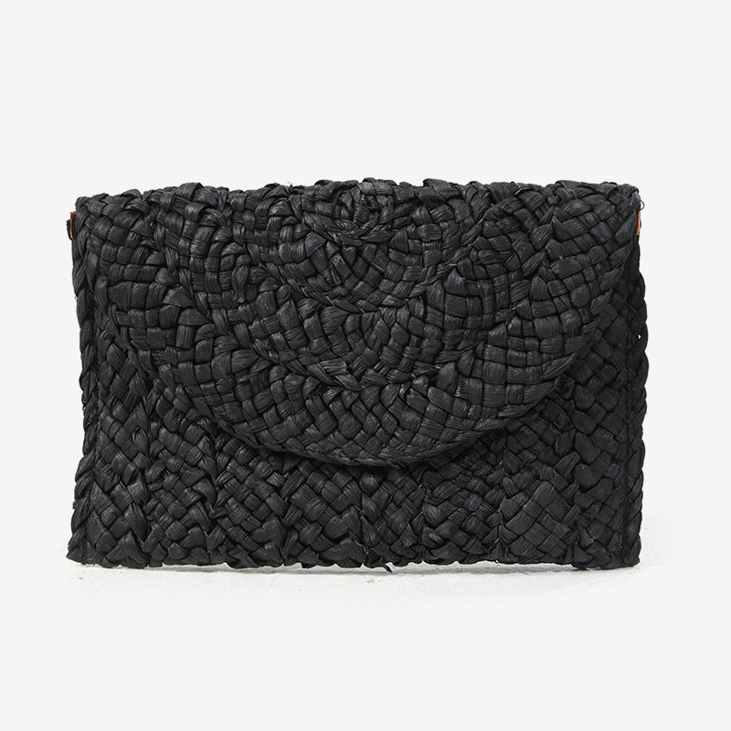 Women's Handmade Braided Natural Material Shoulder Bag Karnz