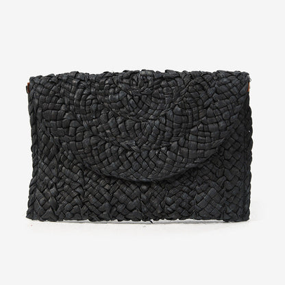 Women's Handmade Braided Natural Material Shoulder Bag Karnz