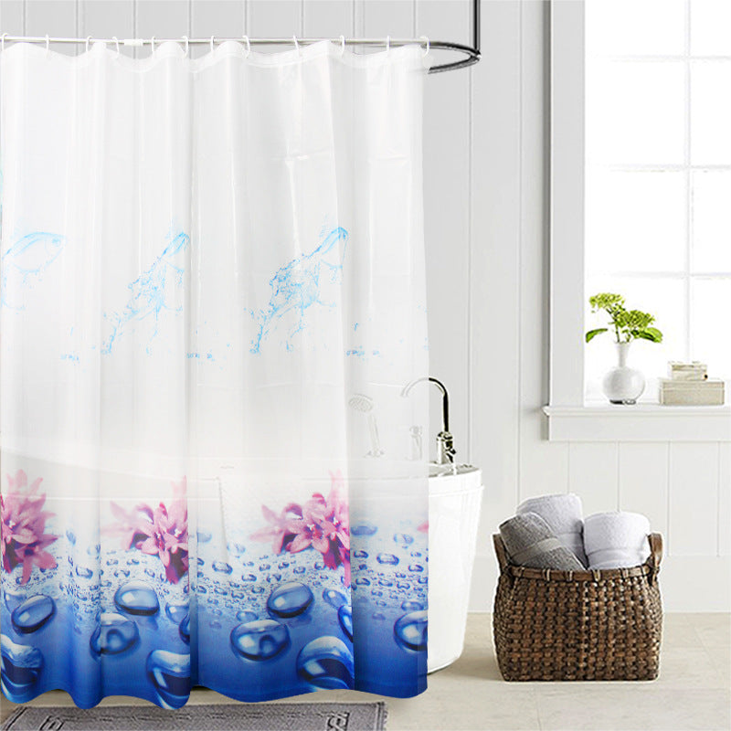 Floral Water-Resistant Shower Curtain