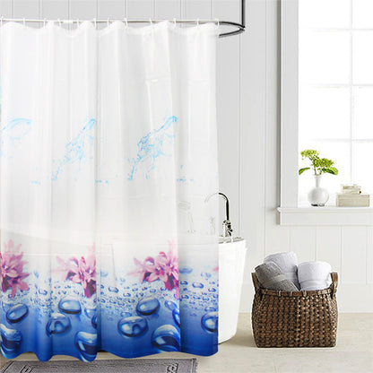 Floral Water-Resistant Shower Curtain