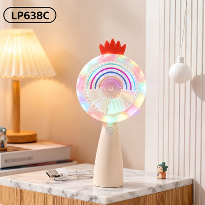 Women's Portable Mini Fan in Playful Bear Design Bowlift