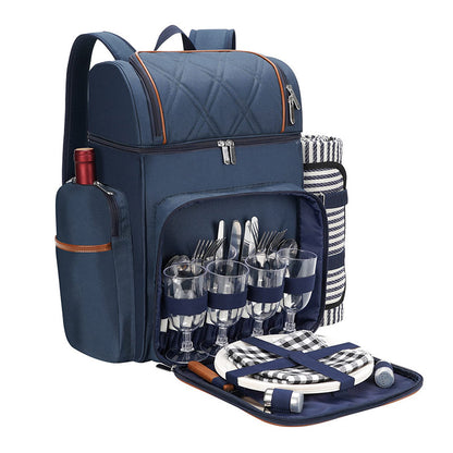 Insulated Picnic Backpack with Dining Set Acalora