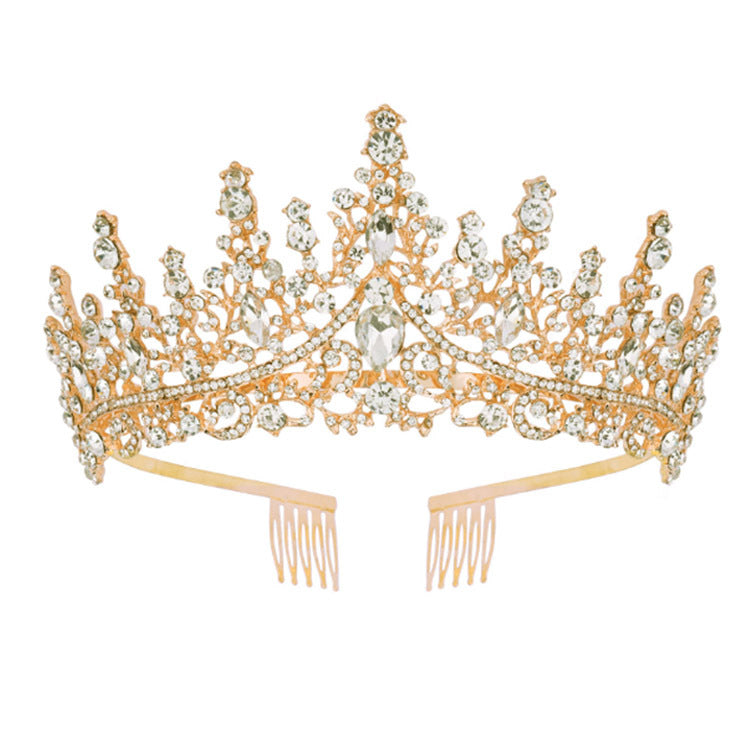 Ladies' Rhinestone Tiara with sparkling gemstone wreath