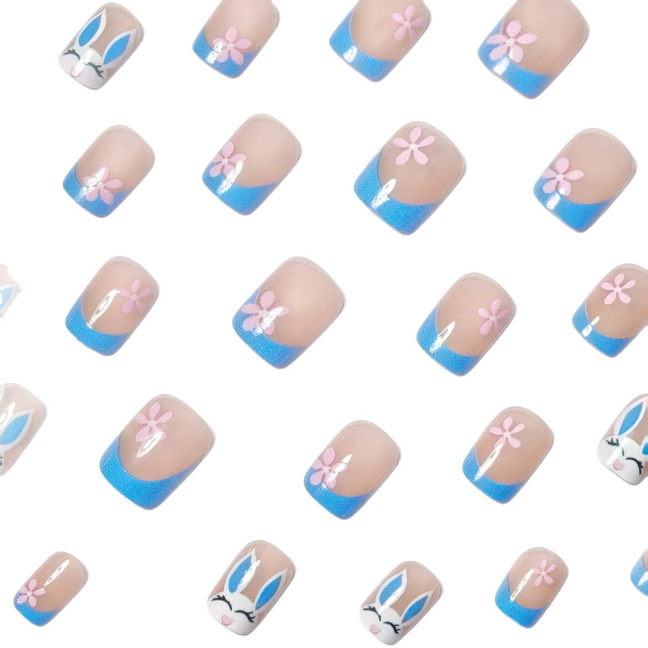Playful Bunny-Themed Nail Art Acalora