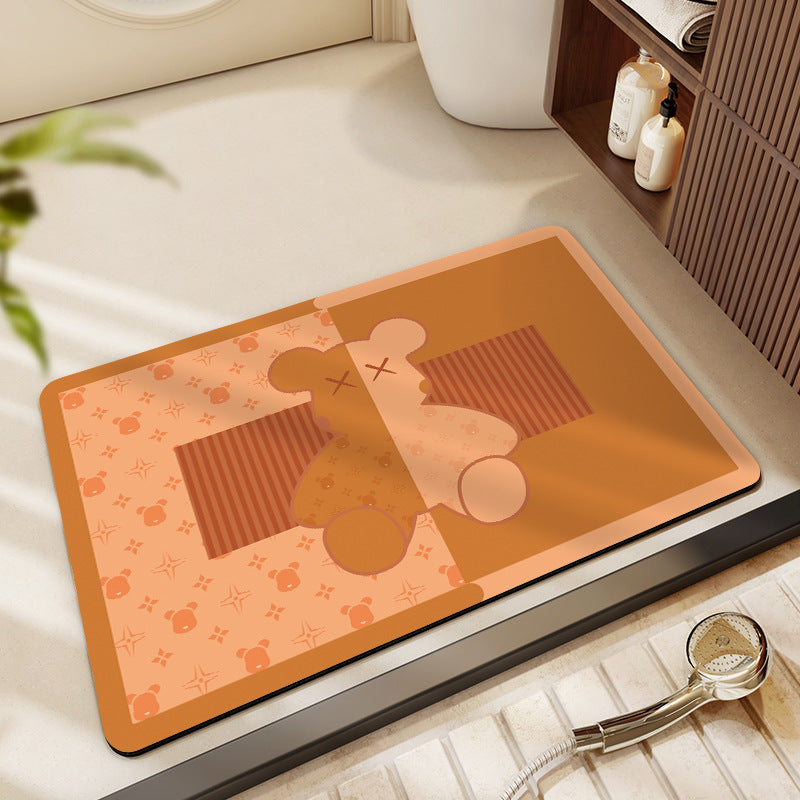 Cute Cartoon-Themed Bath Mat Acalora