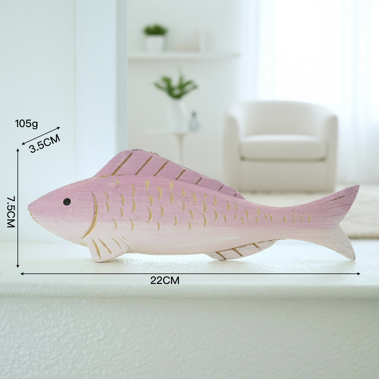 Decorative Fish Figure Display