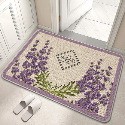 Decorative Floral Welcome Mat