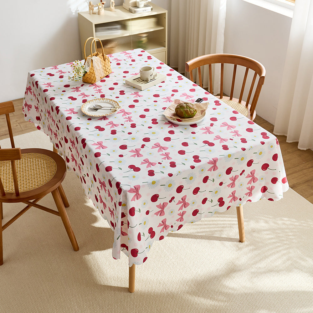 Elegant Checkered Tablecloth